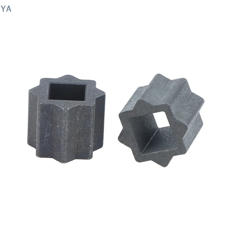 【AN】2Pcs Pneumatic Head Adapter Sleeve Actuator Connecting Sleeve Inner Square Outer Octagonal Sleeve Ball Valve Reducer Sleeves