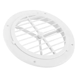 Marine HVAC 164mm/6.5in Air Vent Cover Adjustable Wind Direction Round White for Yachts Boats RVs Bathrooms Ventilation Defender