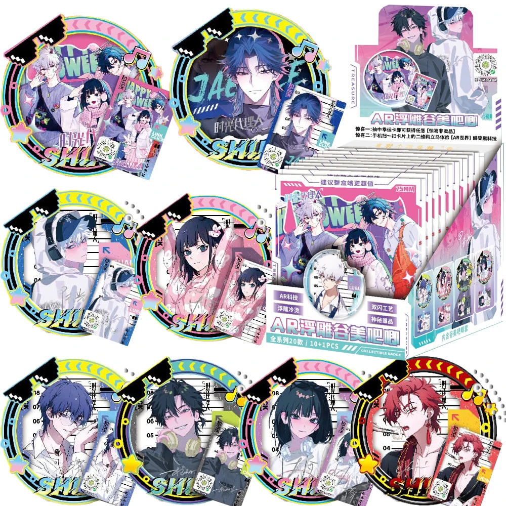 

Fantasy Anime Link Click Character Exquisite Creative Collection Cards High Quality 75mm AR Relief Badge Peripheral Toy Gifts