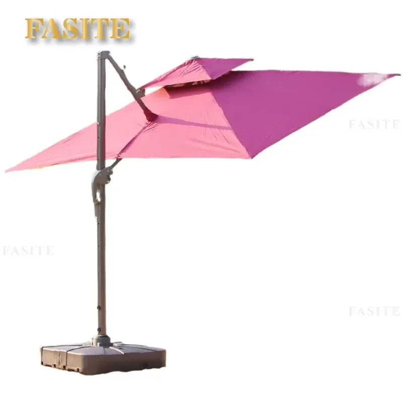 For Outdoor Garden Patio Balcony Villa Commercial Stall Large Roman Parasol Sun Umbrella Heavy Duty Windproof UV Protection