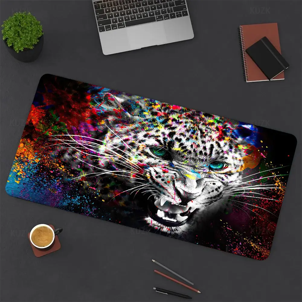 Graffiti Lion Leopard Cool Designs Mouse Pad Laptop Computer Gaming Keyboard Mousepad Animal Mat Large Xxl Mousepads Desk Pad