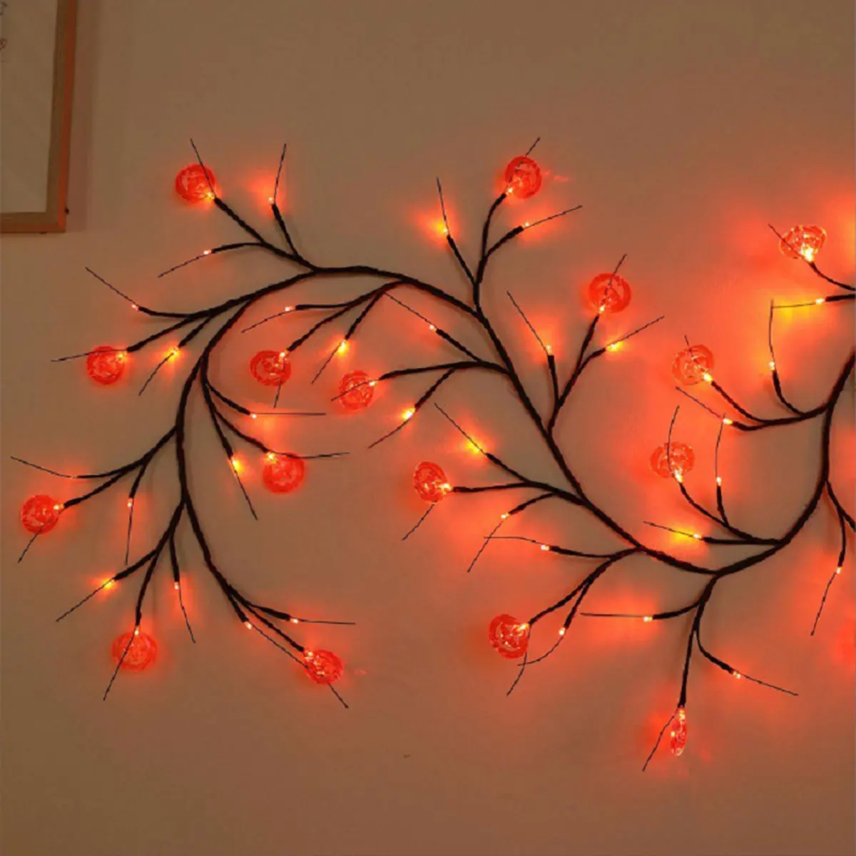 هالوين الخفافيش اليقطين العنكبوت مصباح كرمة الزخرفية ، ديكور الغرفة ، ترتيب الجدار الداخلي ، ترتيب المشهد