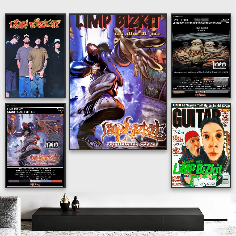 

Rock Band L-Limp Bizkit Poster HD art sticky wall waterproof home living room bedroom bar aesthetic decoration