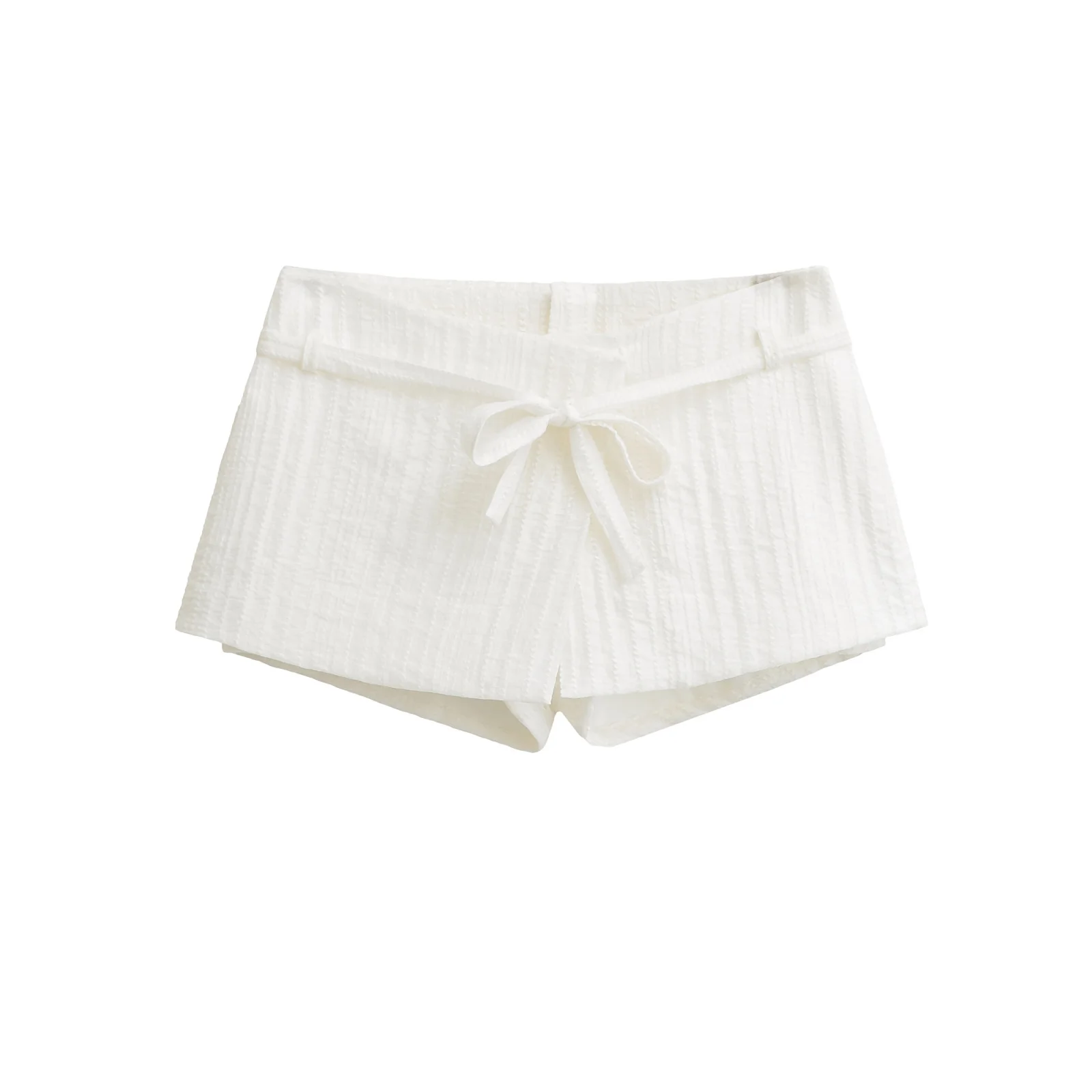 Lage taille A-lijn rok Wit Veelzijdig Sexy Afslankend Dames Zomer Bubble Soda Ort Rok f-lengte rok