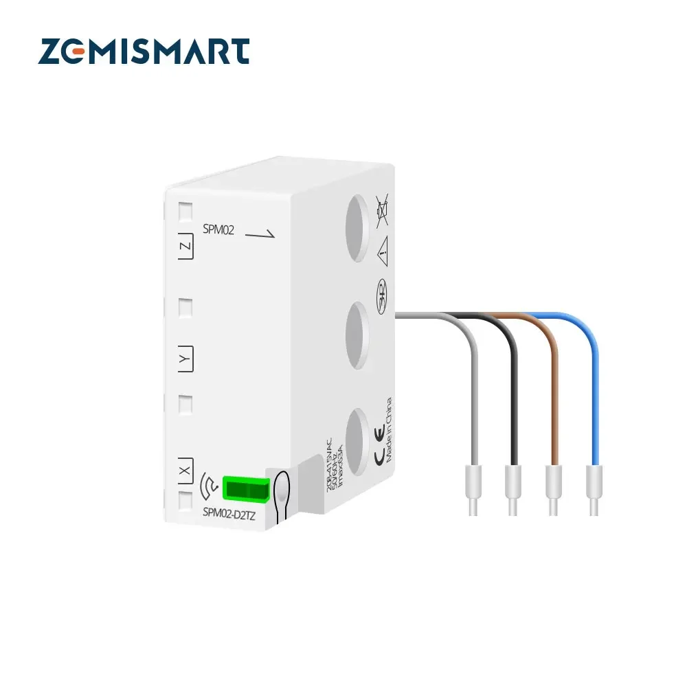 

Zemismart Tuya Zigbee WiFi 3-фазный счетчик электроэнергии 63A Интеллектуальные мониторы энергопотребления Датчик Smart Life Управление приложением