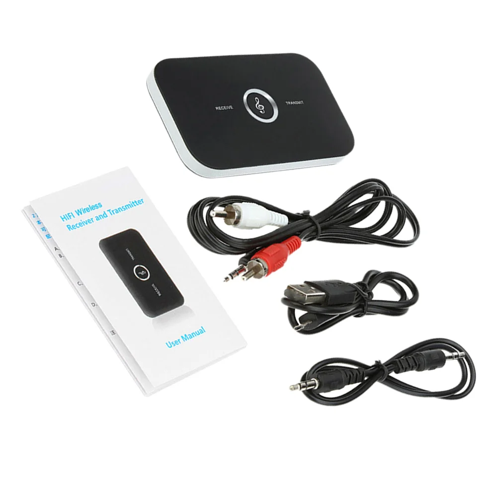 1 set Transmitter Receiver Dual Mode Wireless Audio Adapter For Home Office Dorm Use Portable Stereo Streaming Device
