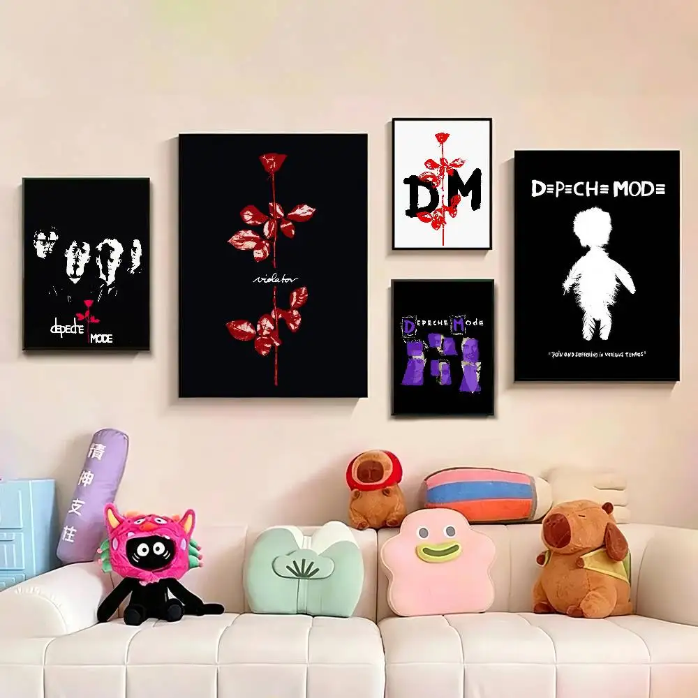 

SynthBand D-Depeche M-Mode-E Poster Perfect Space Sticker Self Adhesive for Office Home Theater Wall Art Decor Fancy Gift