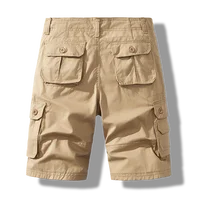 Pantalones cortos para hombre, pantalones cortos Cargo de algodón, pantalones tácticos, pantalones deportivos informales para hombre, senderismo, pesca, ropa de calle