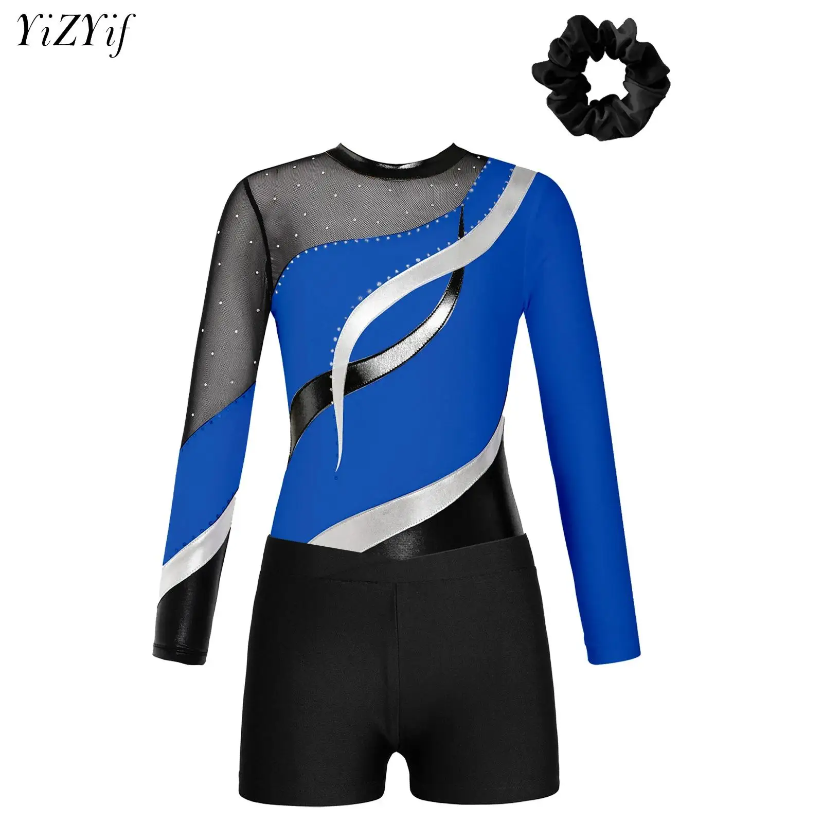 

Children Girls Patchwork Long Sleeve Sleeveless Ballet Practice Dance Wear High Quality Gymnastics Ballet Leotard 6-16 Years