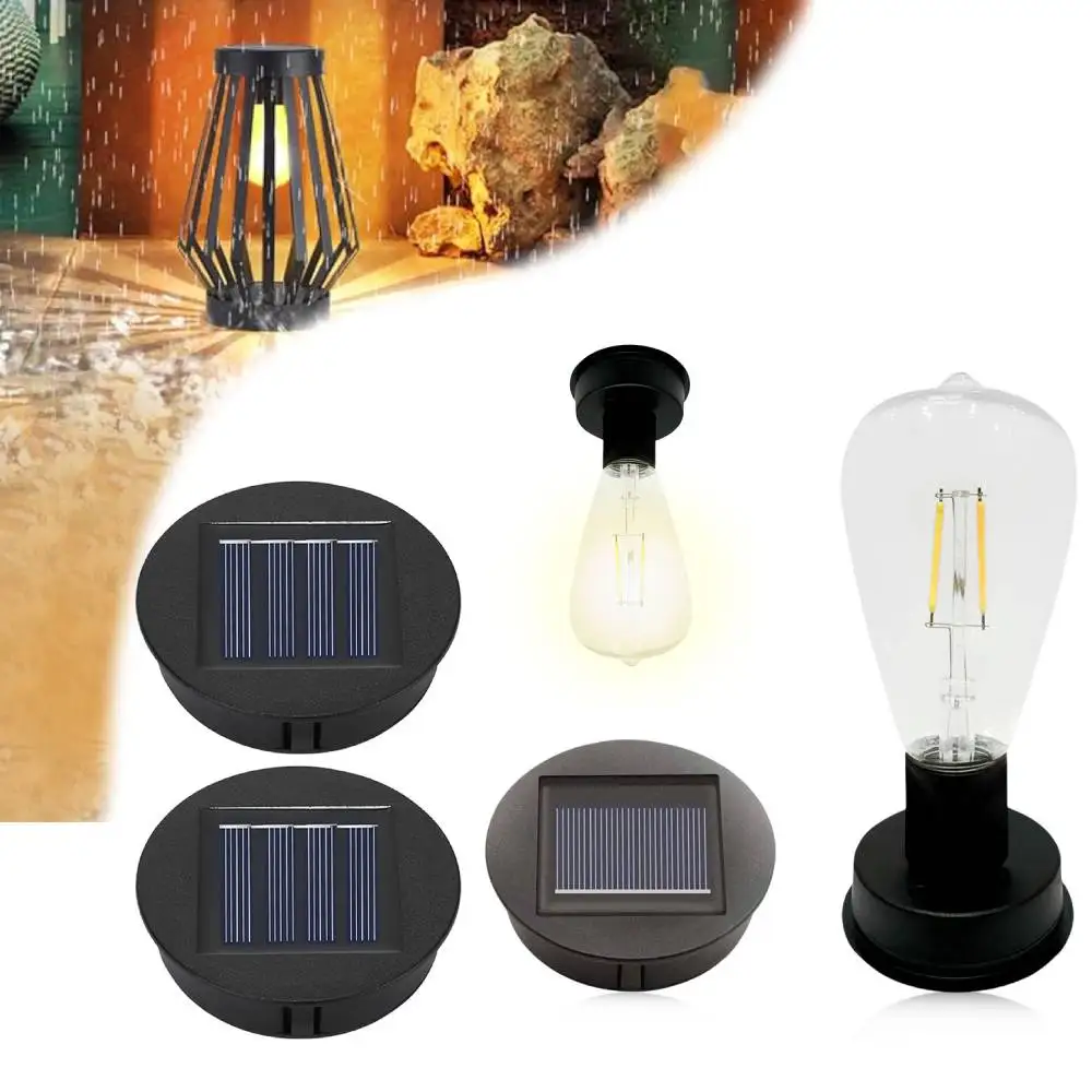 Outdoor Solar Lights Replacement Top 7 Lumens Solar Lantern Parts 1.2 V 600 MAh LED Solar Panel Lantern Lid Lights For Outdoor