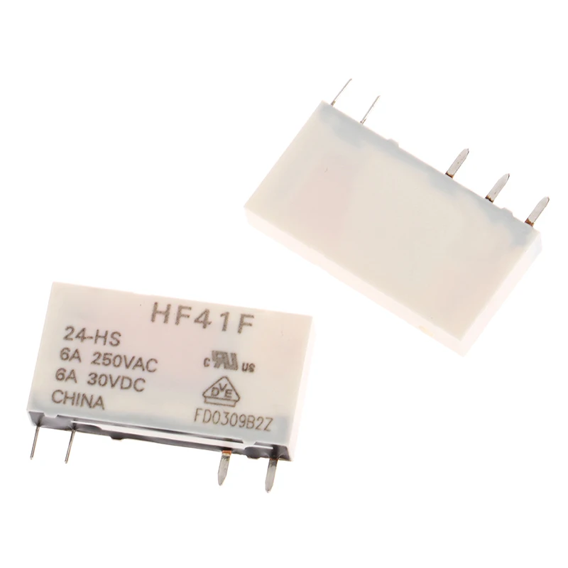 HF41F-24-ZS HF41F-12-ZS HF41F-5-ZS HF41F-5-HS HF41F-12-HS HF41F-24-HS Industrial Relay Subminiature Power Relay 41F HF41F