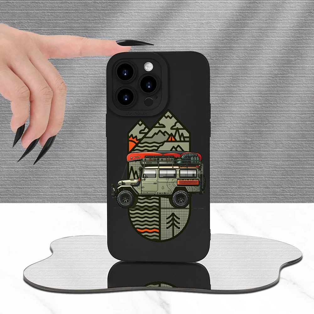 Super Cool Off-Road Car Design Mobile Phone Case for iPhone 11/12/13/14/15/16/17 Pro Max Plus Series Full Protection phone case