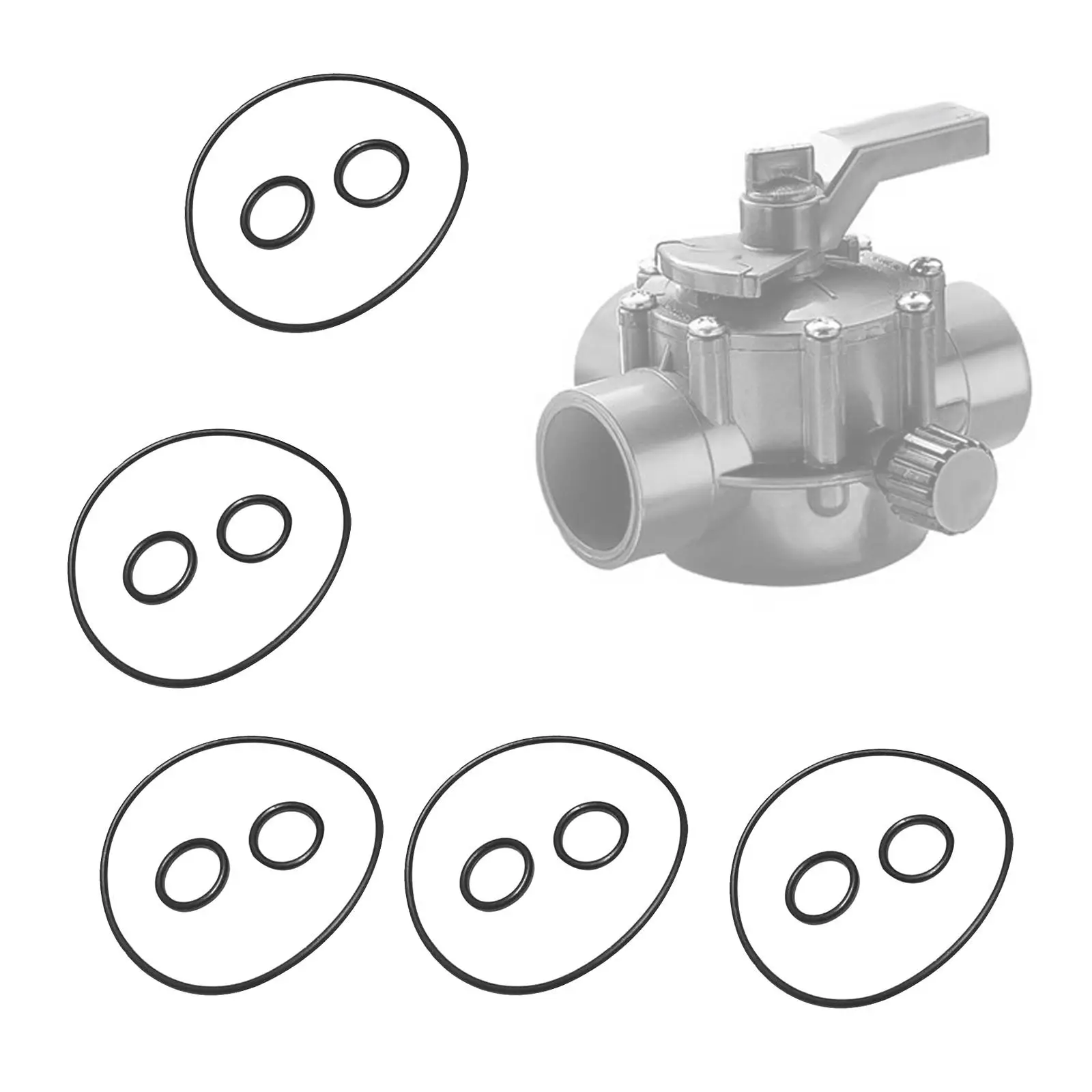 O Rings Versatile Replacement Compatible 10 Small Rings 5 Large Rings Set Accessories for Three Way and Two Way Diverter Valves