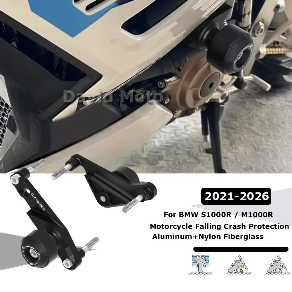 

Motorcycle Falling Protection Frame Slider Fairing Guard Crash Pad Protector For BMW S1000R 2021-2026/ M1000R 2023-2026