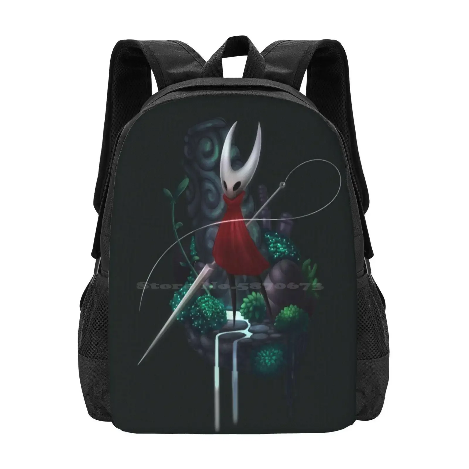 

Hornet-Hollow Knight Hot Sale Backpack Fashion Bags Needle Metroidvania Videogames Fanart Insect Indie Gameindie Hornet Hollow