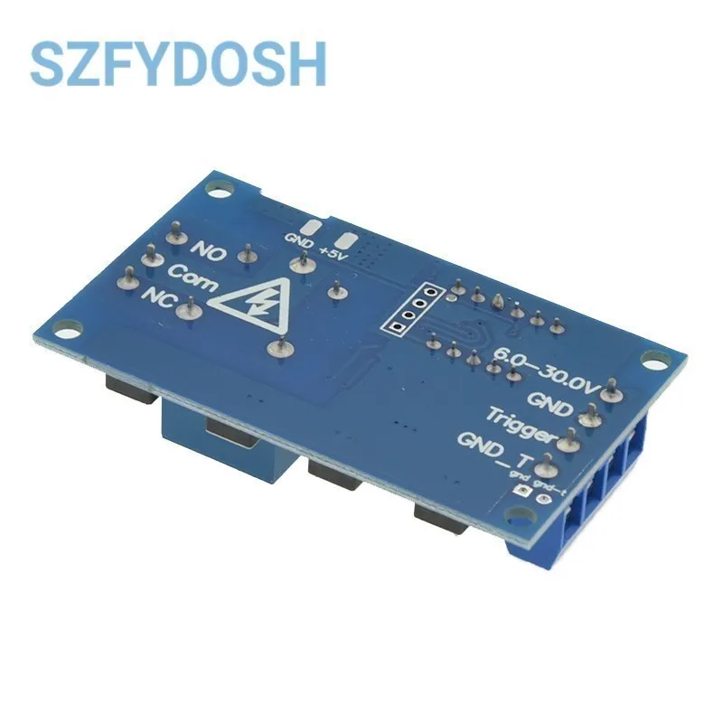 1 Channel 5V Relay 6-30V Relay Module OFF/ON Switch Trigger Time Delay Circuit Timer Cycle 999 minutes Adjustable XY-J02