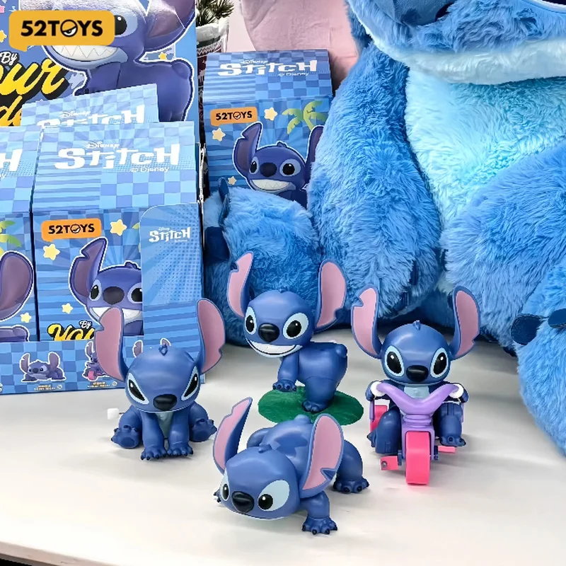 

52TOYS Stitch слепая коробка Заводная съемная слепая коробка Ручная модная игрушка Stitch by My Side Series Подарочный настольный орнамент Соберите