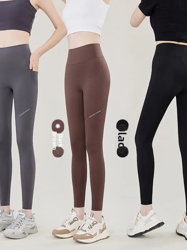 ハイウエスト秋冬ヨガパンツ レディース アウター 補正下着 お腹引き締め ヒップアップ 九分丈パンツ