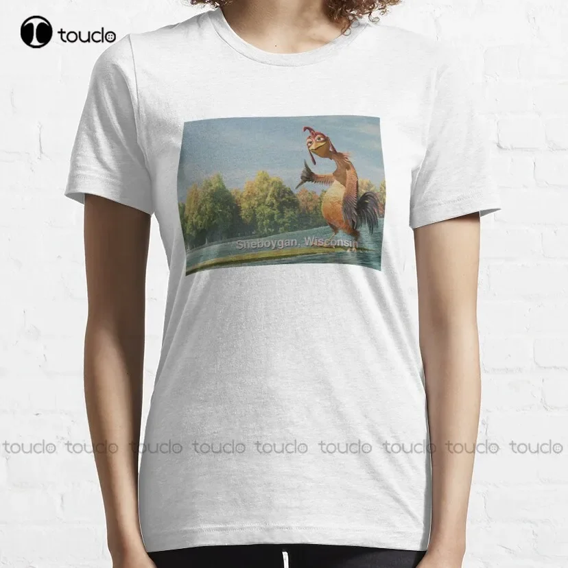 Chicken Joe, Wisconsin  Classic T-Shirt Basketball Shirts Cotton Outdoor Simple Vintag Casual Tee Shirts Xs-5Xl Custom Gift New