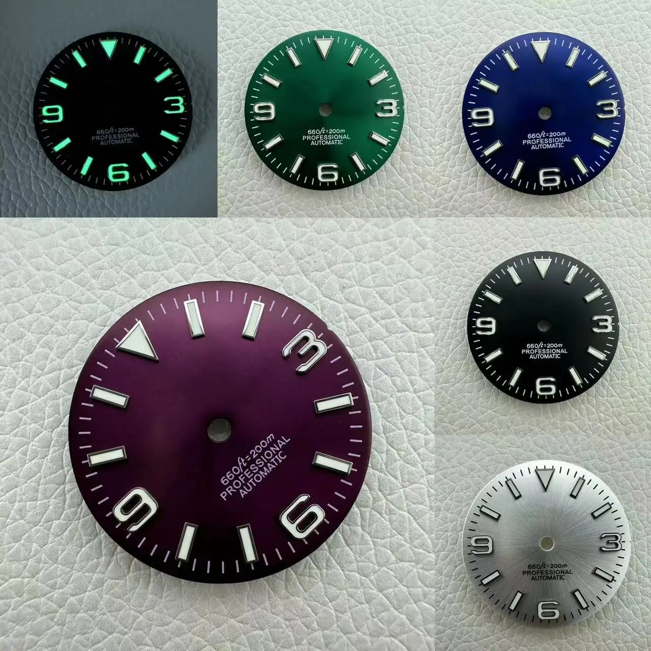 S Logo Dial 28.5mm NH35 Watch S Logo Dial S Dial NH35 369 Numerals Dial Suitable for NH35 Movement Watch Accessories
