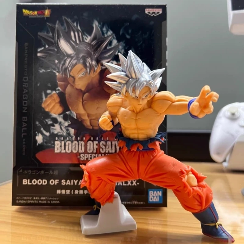 

In Stock Genuine Bandai BANPRESTO BLOOD OF SAIYANS Special XX Dragon Ball Super Ultra Instinct Son Goku Figure Anime Model Toy