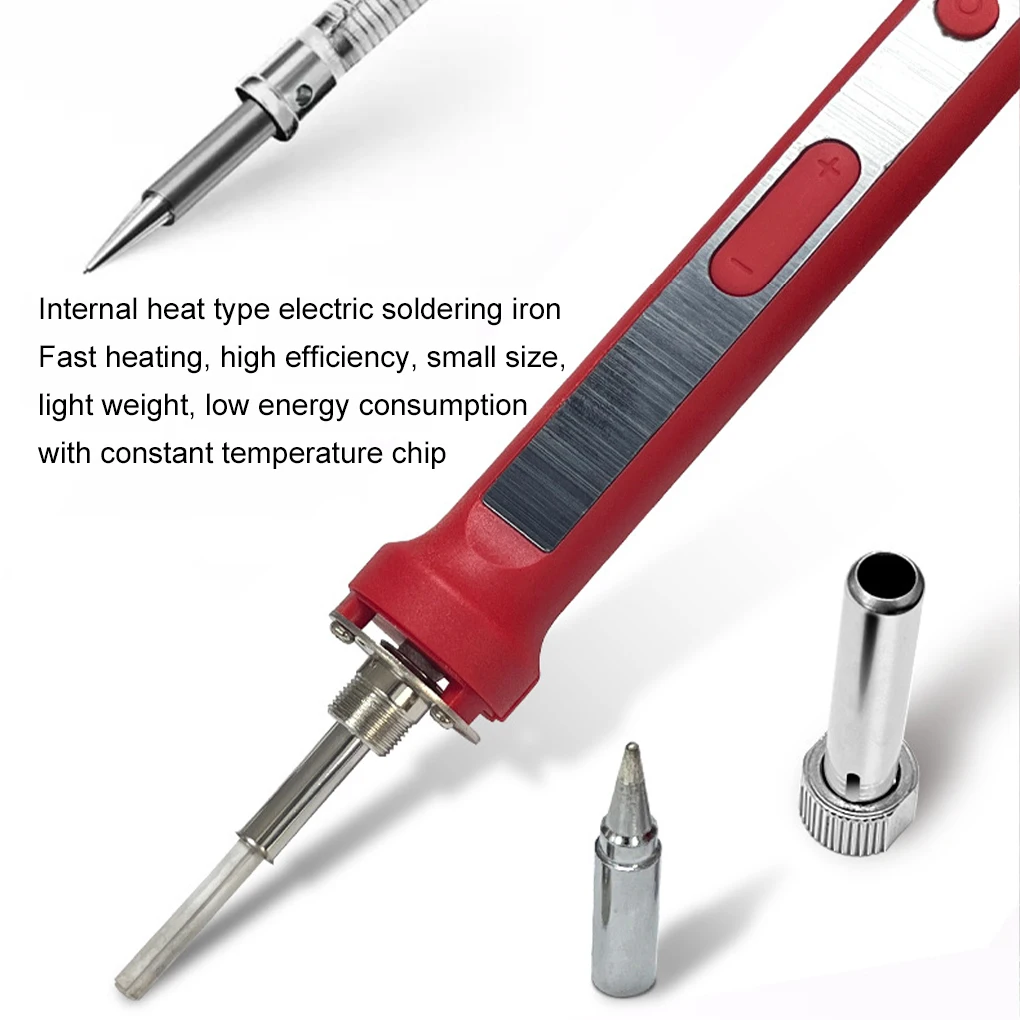 Digital Electric Soldering Iron Kit 100W Temperature Adjustable LCD Display Solder Rework Station Heat Pencil Tips Repair Tools