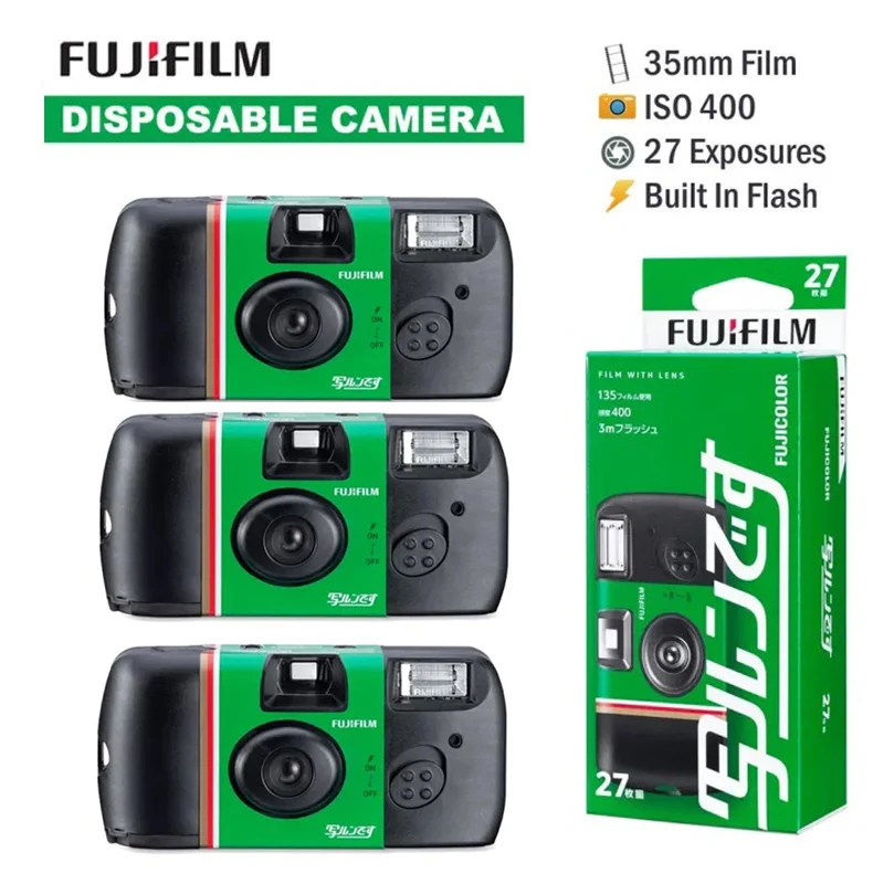Fujifilm Japanse versie ACE Kleur 27 belichting ISO 400 QuickSnap Wegwerpfilm Camera Kleurenfilm Creatief verjaardagscadeau