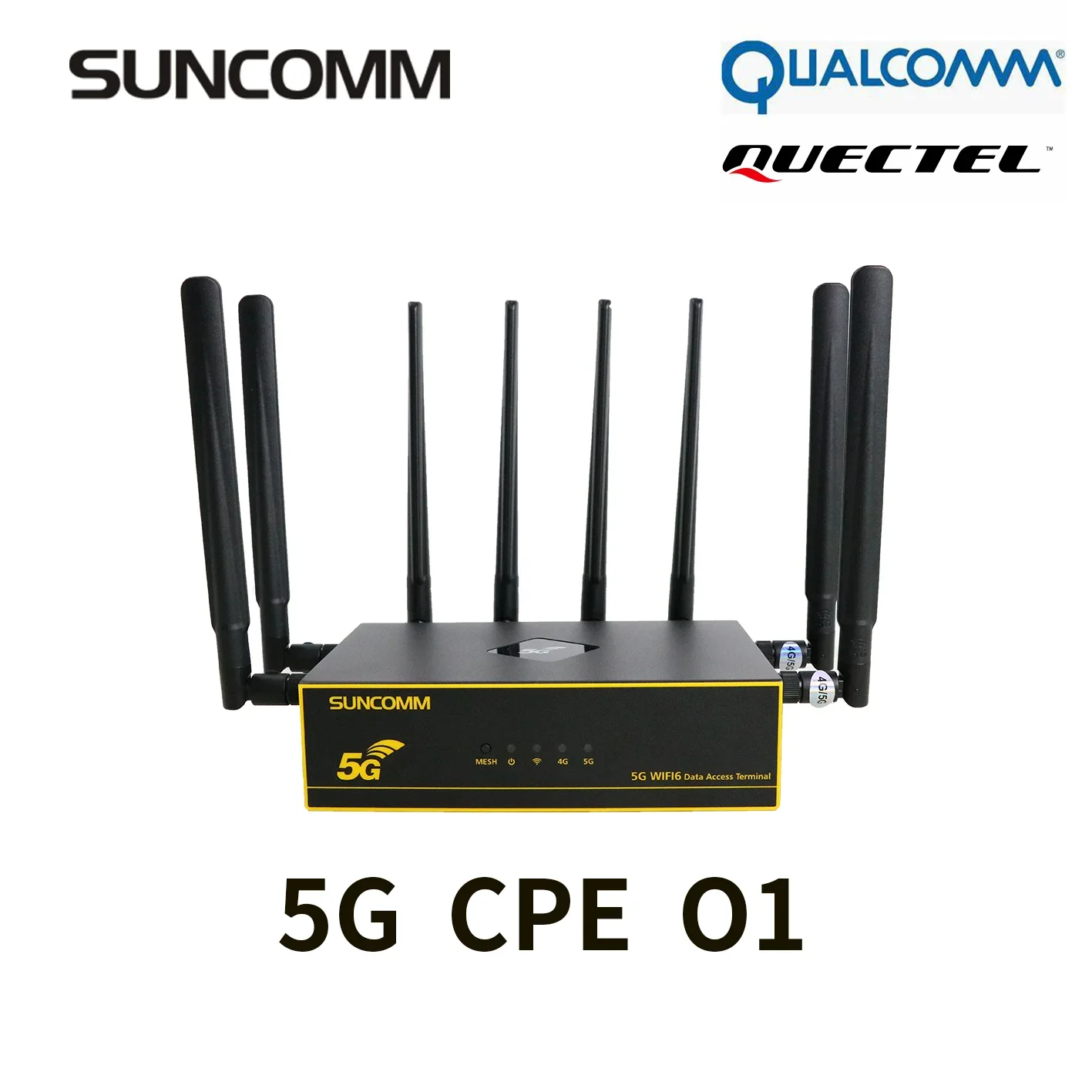 SUNCOMM O1 Pro Router Wi-Fi 5G NR AX3000, router Gateway seluler 6 antena SIM ganda RV t-mobile AT&T 5G dapat dilepas
