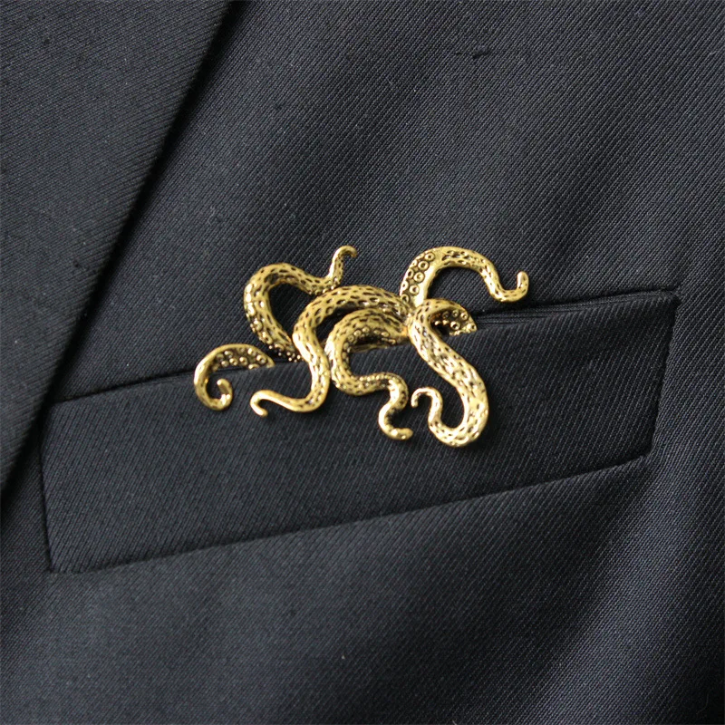 

Retro traditional gentleman suit animal shape brooch men's coat lapel pin decoration shirt badge