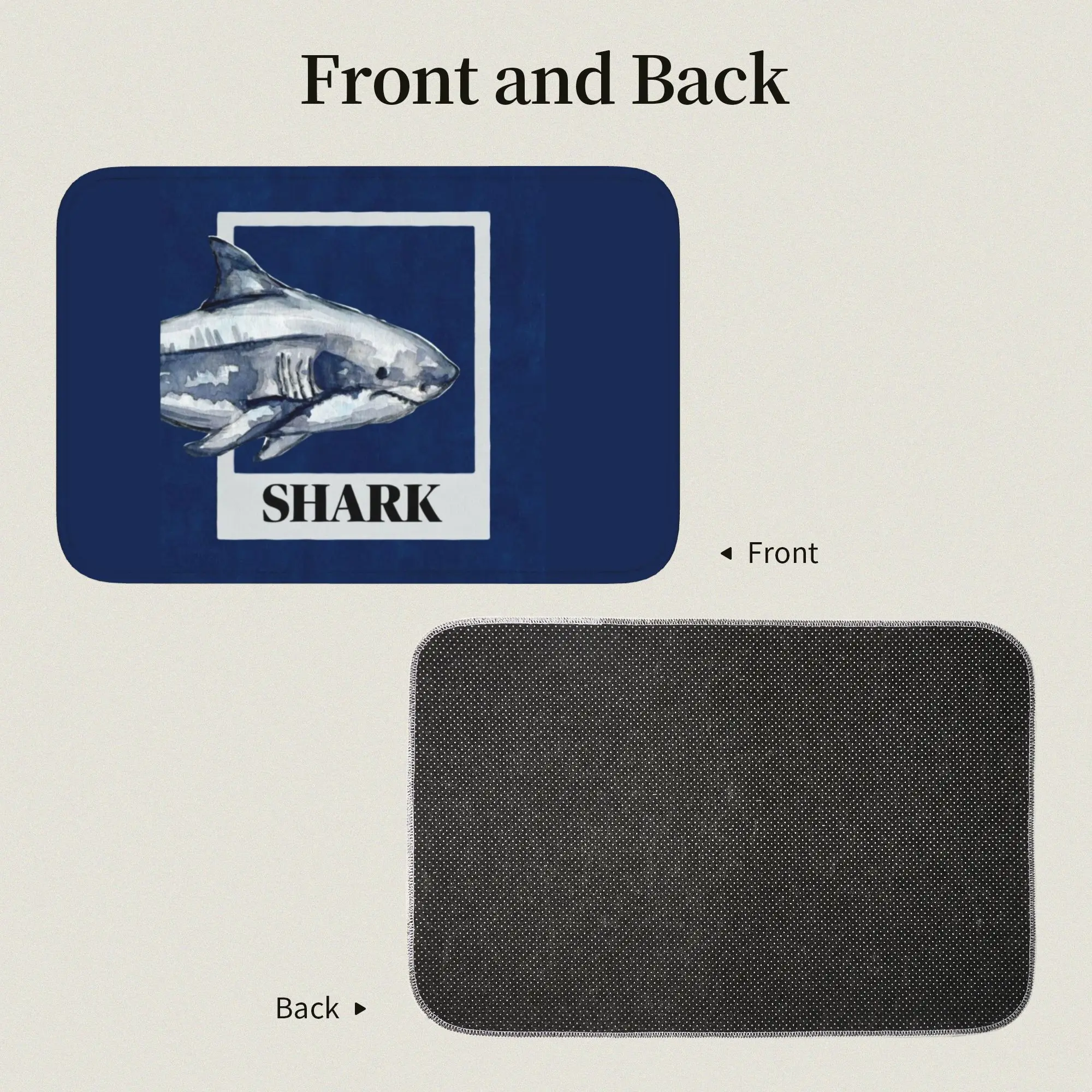 Custom 3D Illusion Fish Shark Front Floor Door Entrance Welcome Mat Outdoor  Kitchen Bathroom Doormat Bedroom Carpet Rug Footpad