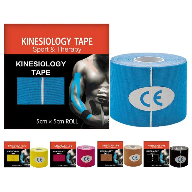 Synthetic Kinesiology Athletic Tape Athletic Tape Enhanced Support Effective Support Precut Strips Elastic Comfort For Daily