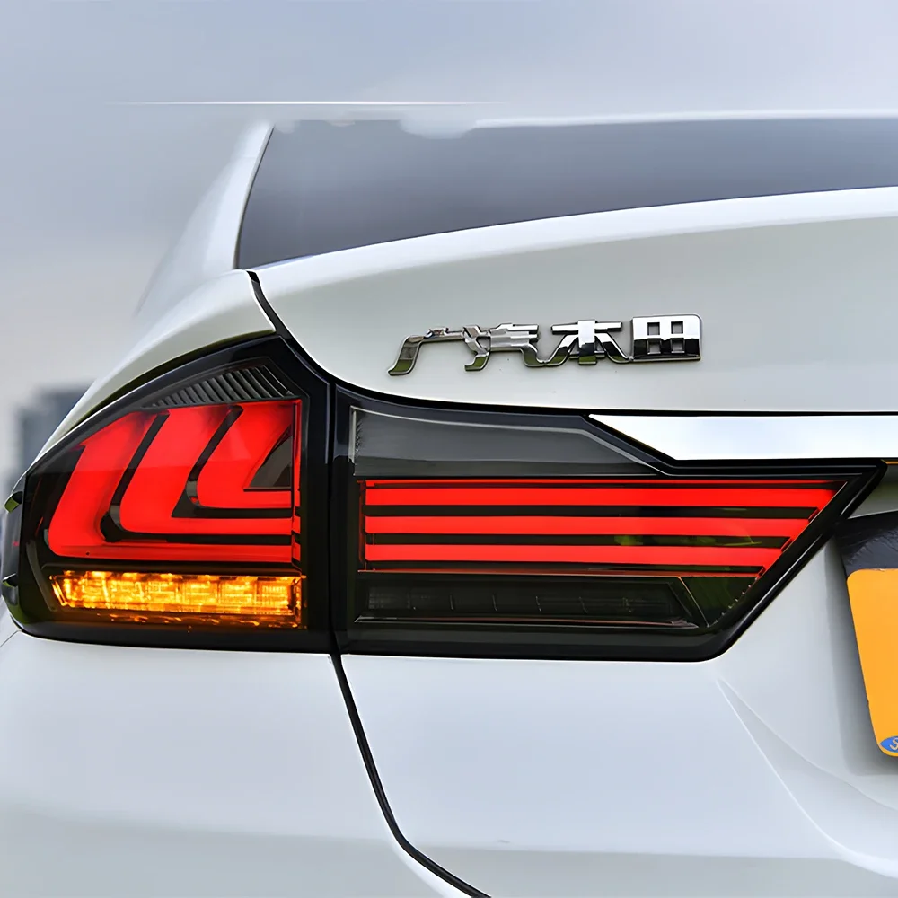 السيارات الخلفية الخلفية مصابيح لهوندا سيتي 2014-2019 LED سيارة المصابيح الخلفية الجمعية ترقية لكزس نمط غاسل بدوره إكسسوارات مضيئة
