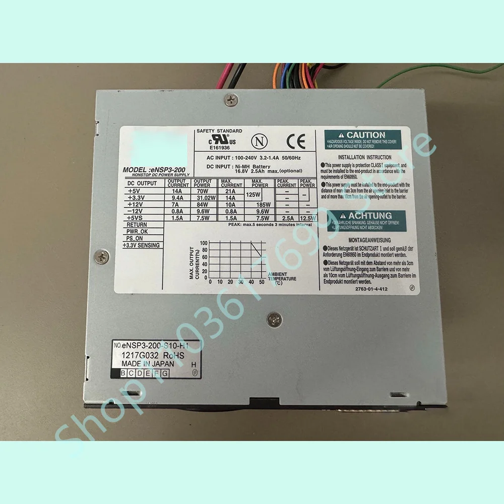 For Nipron Industrial Computer Power Supply eNSP3-200