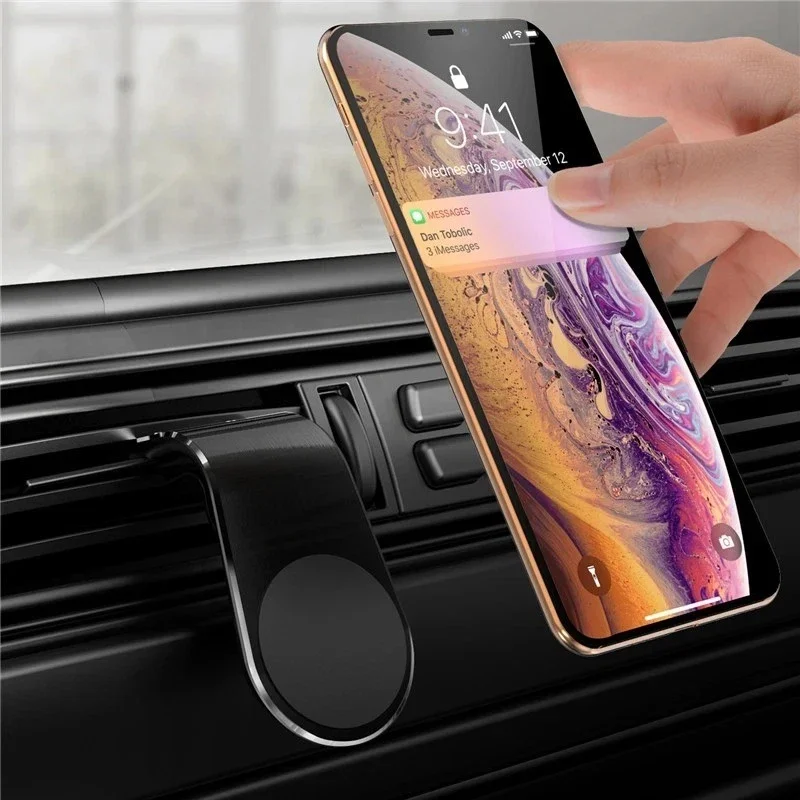 

Magnetic Car Phone Holder Air Vent Clip Mount Mobile Bracket GPS Cell Phone Stand Universal Navigation Holder For iPhone Serise