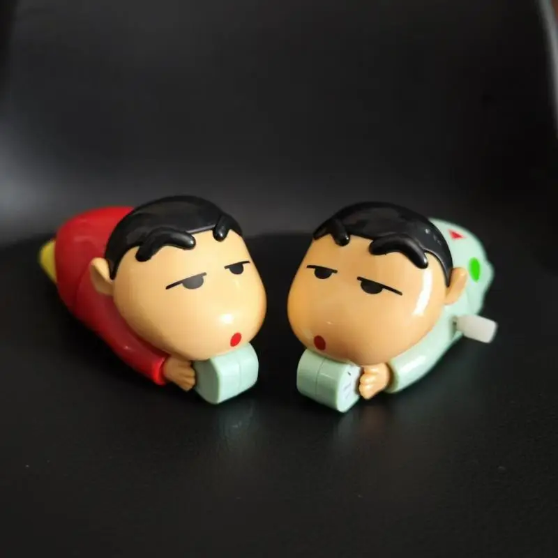 Crayon Shin-Chan Clockwork Toys Cute Anime Kids Toys Creative Desktop Decoration for Girls Clockwork Car Fun Birthday Gifts