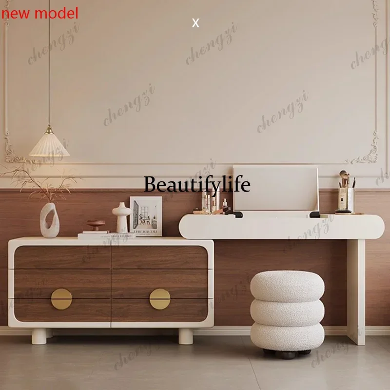 N138Mirror Princess Dressing Table Multifunctional AdjustableToiletries Desks Dressing Table Fashion Headboards Toaletka Accesso