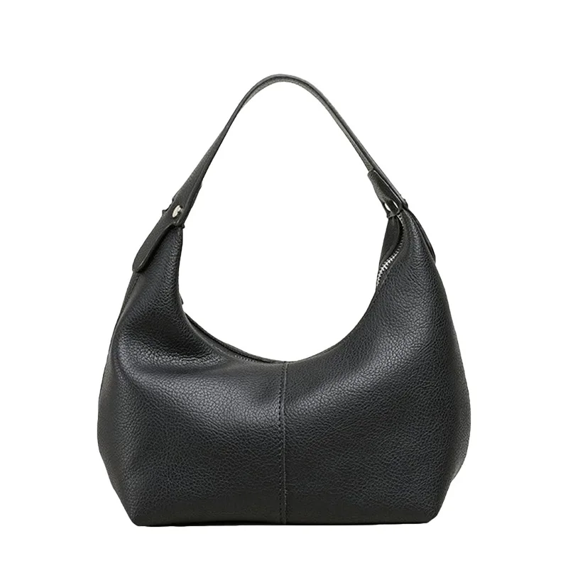 

Женская сумка через плечо из ПУ с узором личи, большая вместительная сумка-хобо, легкая сумка для работы, учебы и путешествий