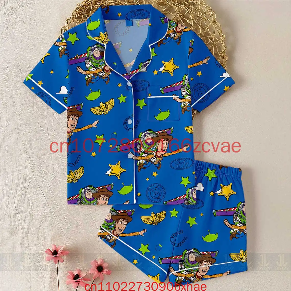 

Новинка 2025, рождественская история игрушек, Buzz Lightyear Woody, пижамный комплект унисекс, жуткий сезон, пижамы, короткие стили