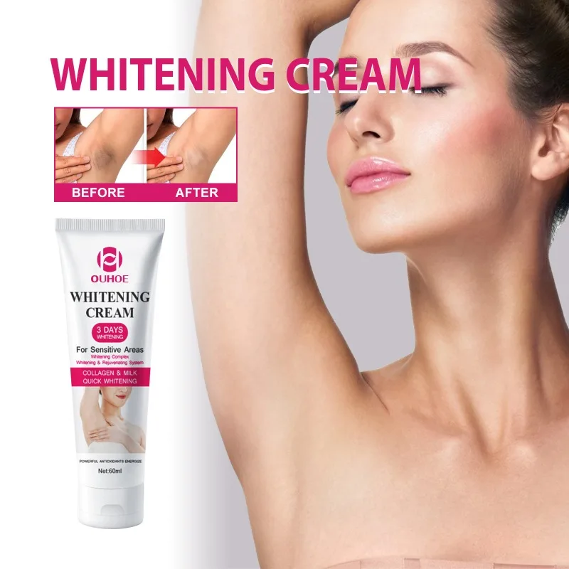 Underarm Bleaching Whitening Cream Serum Leg Knee Lightening Private Moisturize Inner Thigh Intimate Parts Dark Remove Melanin