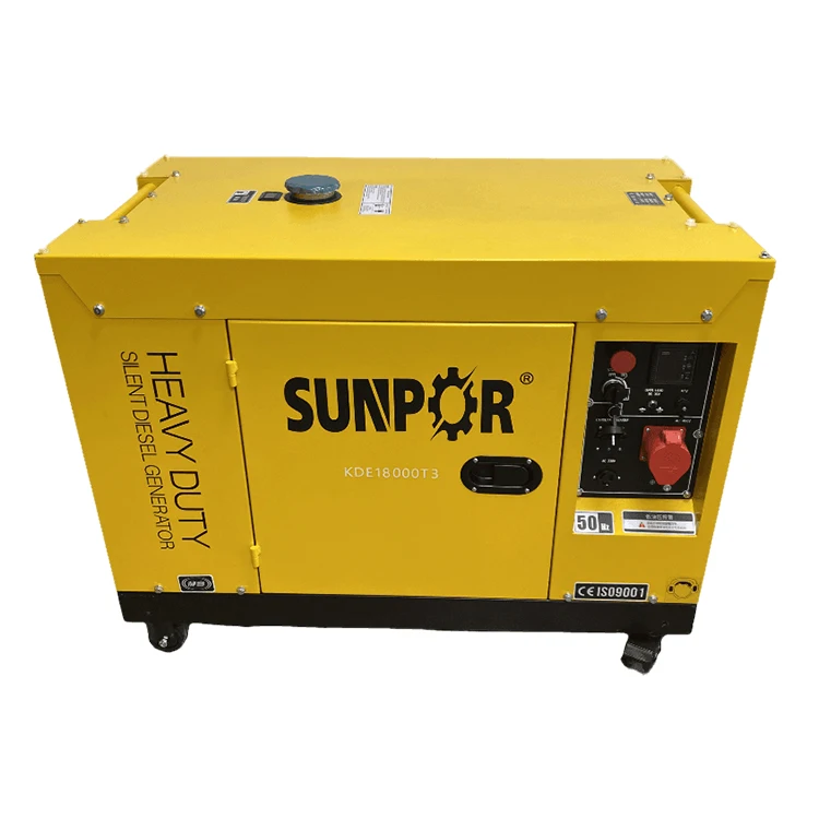 14kva 14kw 50hz 220v 2-cylinder Air-cooled Portable Double Cylinder Silent Dies el Generators