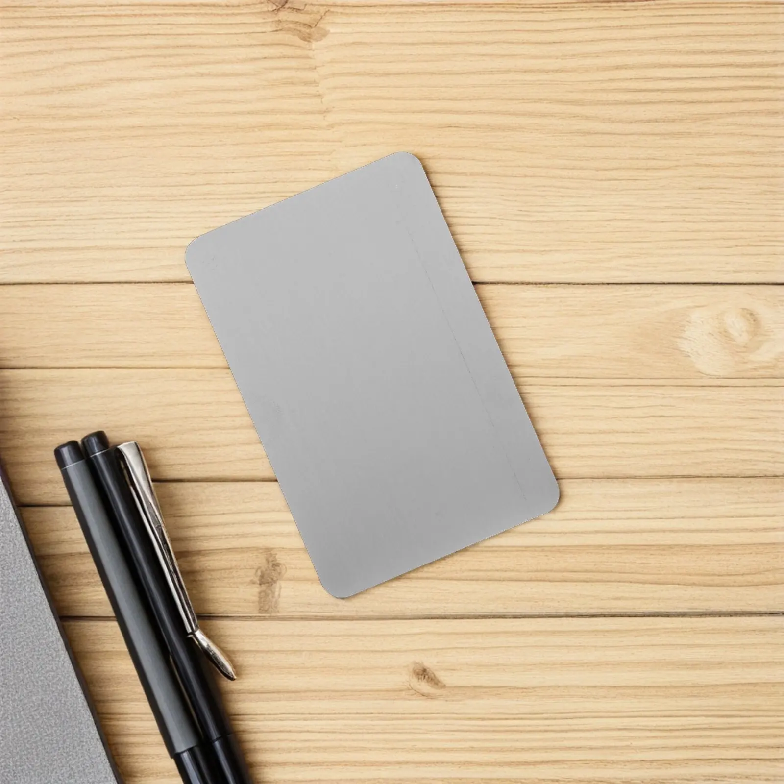 

10 шт. заготовок для визитных карточек из нержавеющей стали, серебристые металлические заготовки для гравировки