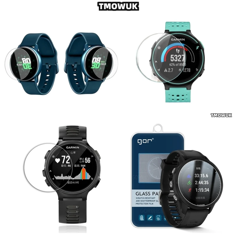 

For Garmin Forerunner 645 735 745 935 945 955 965 970, Crystal Tempered Glass Protector.