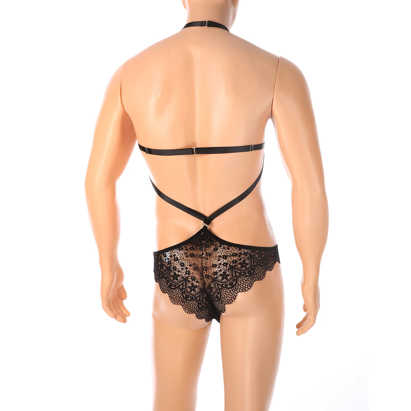 ملابس داخلية ذكية للرجال-ملابس داخلية دانتيل للرجال ، ملابس داخلية مثيرة ، مفرغة ، عبودية ، دمية ، بيبي دول ، زي قابل للتعديل