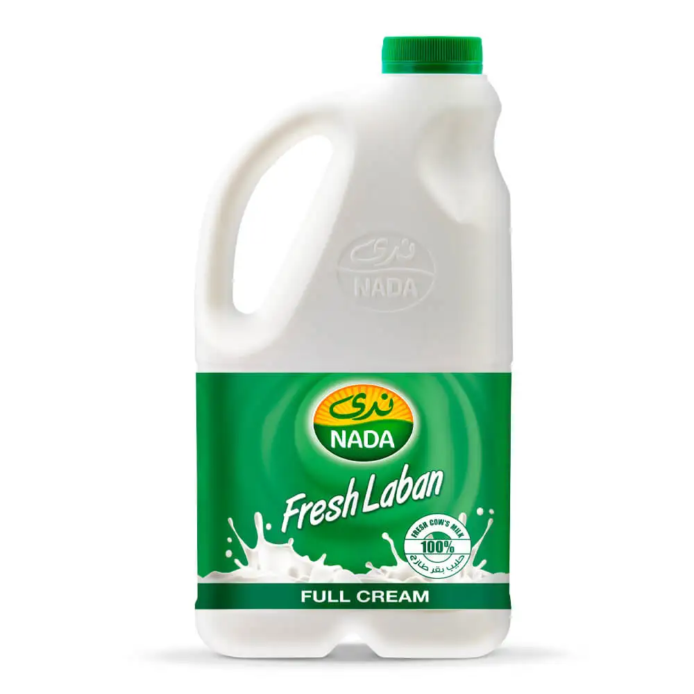 نيدا فريش لابان كريمة كاملة، بلاستيك، 1.75 لتر