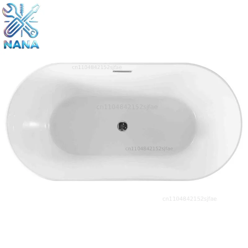 Sannora bathroom small apartment acrylic oval thin edge adult independent bathtub 1.5-1 meters