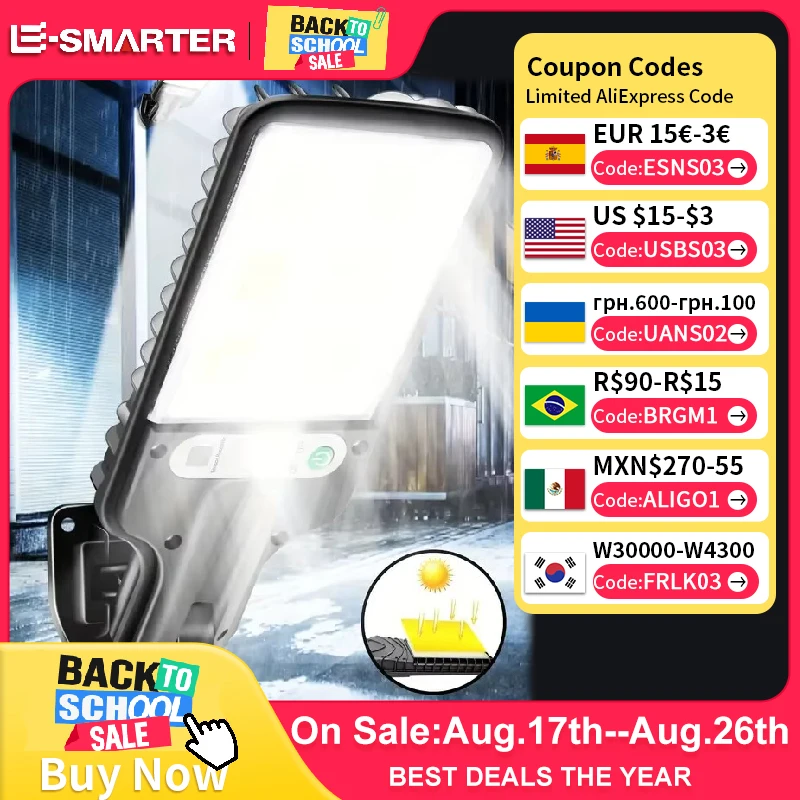 À prova dwaterproof água 108 led luzes solares ao ar livre com 3 modo sensor de movimento iluminação segurança led parede lâmpada rua para jardim pátio caminho
