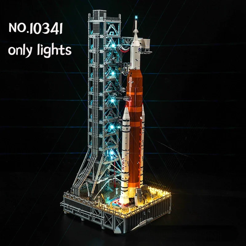 Ensemble de lumières LED créatives compatibles Lego 10341 NASA Artemis Space Launch System, jouets en blocs, lampe décorative (seulement la lumière, sans blocs)