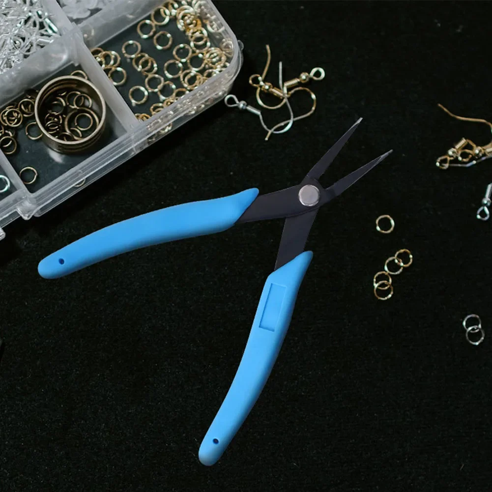 Needle Nose Jewelry Pliers 145mm Metal Tweezer Nose Pliers With Smooth Jaws Comfort Grip Handles For Jewelry Making