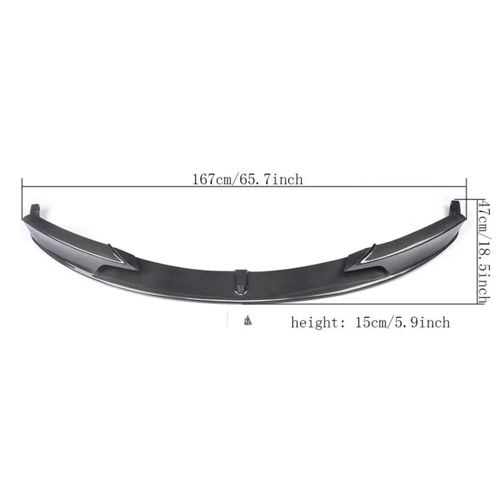 Suitable for BMW F30 M- Sport 2013-2018 Carbon fiber front bumper lip spoiler separator - view 6