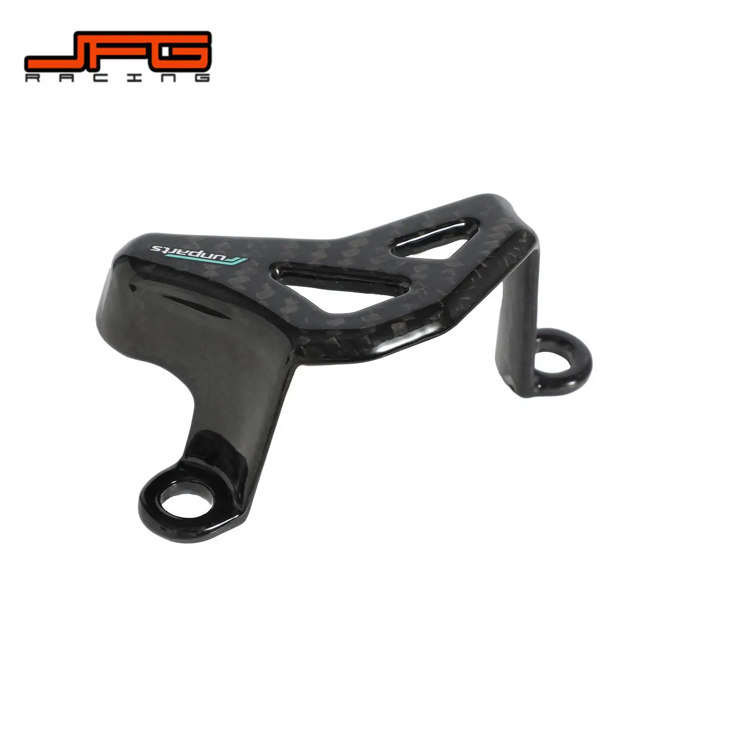 Funparts Motorcycle Rear Brake Caliper Cover Guard Carbon Fiber Protection For CR125R-250R CRF 150R 250R 450R 450RX 250X 450X